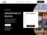 Website Screenshot AJW Electrical and solar