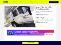 Website Screenshot Level Electrical & Air Gloucester