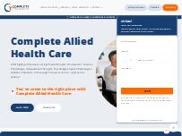 Website Screenshot Complete Allied Health Care Chester Hill