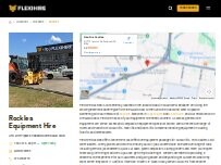 Website Screenshot Flexihire Rocklea