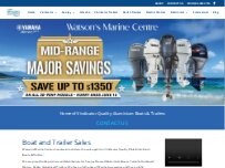 Website Screenshot Watson's Marine Centre - Vindicator Plate Alloy Boats & Trailers