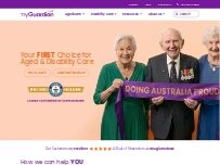 Website Screenshot My Guardian - Aged & Disability Care