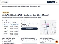 Website Screenshot CoinFlip Bitcoin ATM - Northern Star Store (Roma)