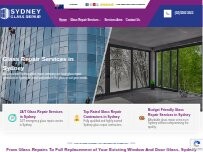 Website Screenshot SGR Window & Door Glass Repairs Sydney