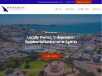 Website Screenshot Peter Groom Settlements