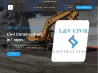 Website Screenshot L&V Civil Contracting