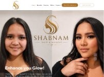 Website Screenshot Shabnam Makeup & Hair