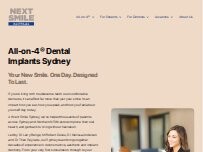 Website Screenshot Next Smile Australia - All-on-4 Dental Implants Sydney
