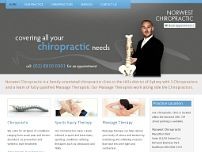 Norwest Chiropractic website screenshot