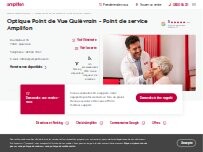 Website Screenshot Optique Point de Vue Quiévrain - Point de service Amplifon