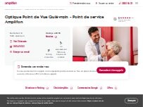 Website Screenshot Optique Point de Vue Quiévrain - Point de service Amplifon
