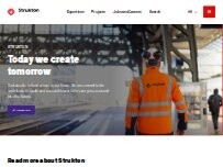 Website Screenshot Strukton Rail