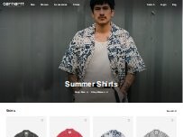 Website Screenshot Carhartt WIP Store Brussels