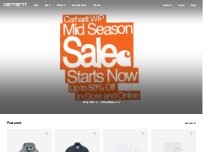 Website Screenshot Carhartt WIP Store Ghent