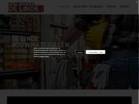 Website Screenshot De Linde Bouwmaterialen