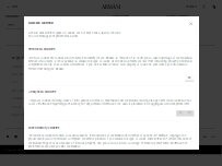 Website Screenshot AX Armani Exchange