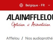 Website Screenshot Audioprothésiste Berchem-Sainte-Agathe - Alain Afflelou Acousticien