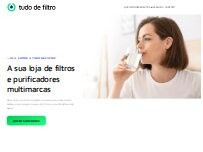 Website Screenshot Tudo de Filtro - Filtros e Purificadores de água