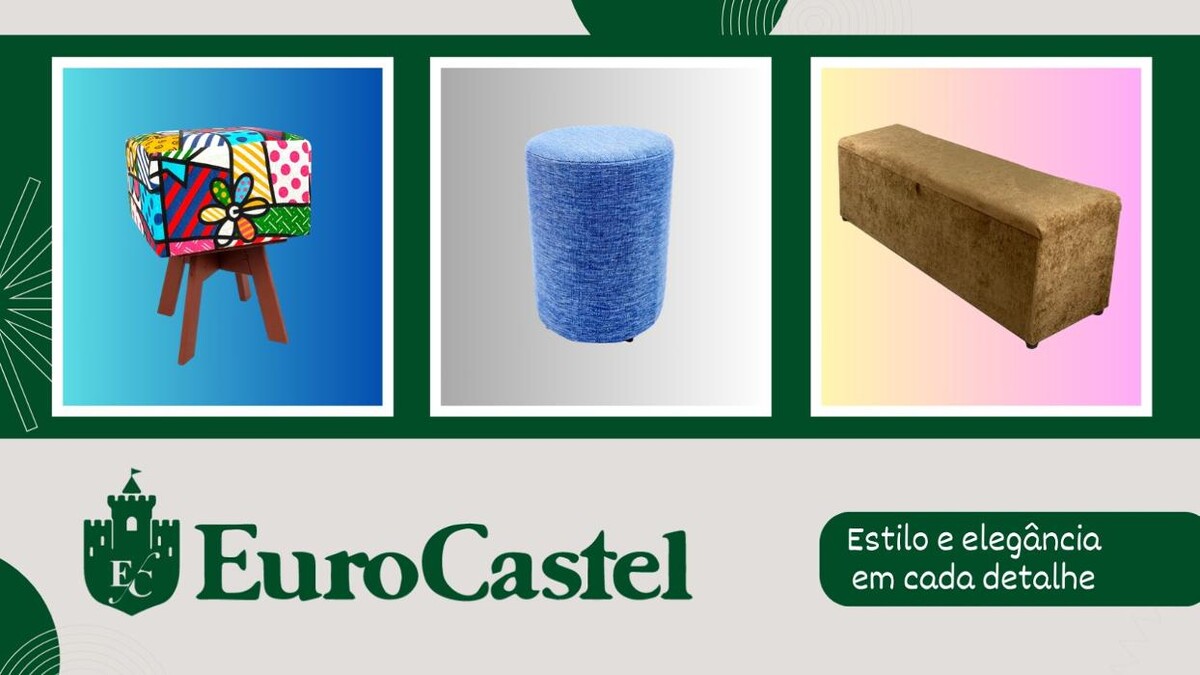 Images EuroCastel Decor - Decoração, Móveis, Banqueta, Puff, Baú e Artigos domésticos.