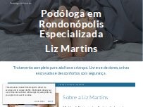 Website Screenshot Podóloga Liz Martins - Rondonópolis