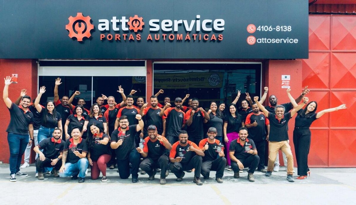 Images Atto Service Porta de Enrolar Automática Porta de Vidro Automática Porta Americana