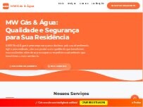 Website Screenshot MW Gás & Água