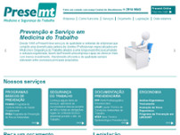 Screenshot for http://www.presemt.com.br