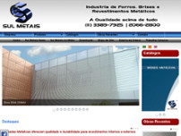 Screenshot for http://www.sulmetais.com.br