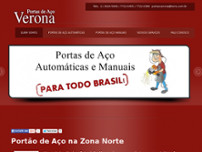 Screenshot for http://www.veronaportasdeaco.com.br