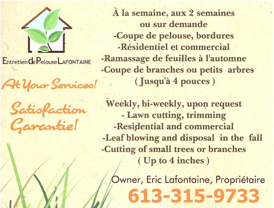 Images Lafontaine Lawn Care