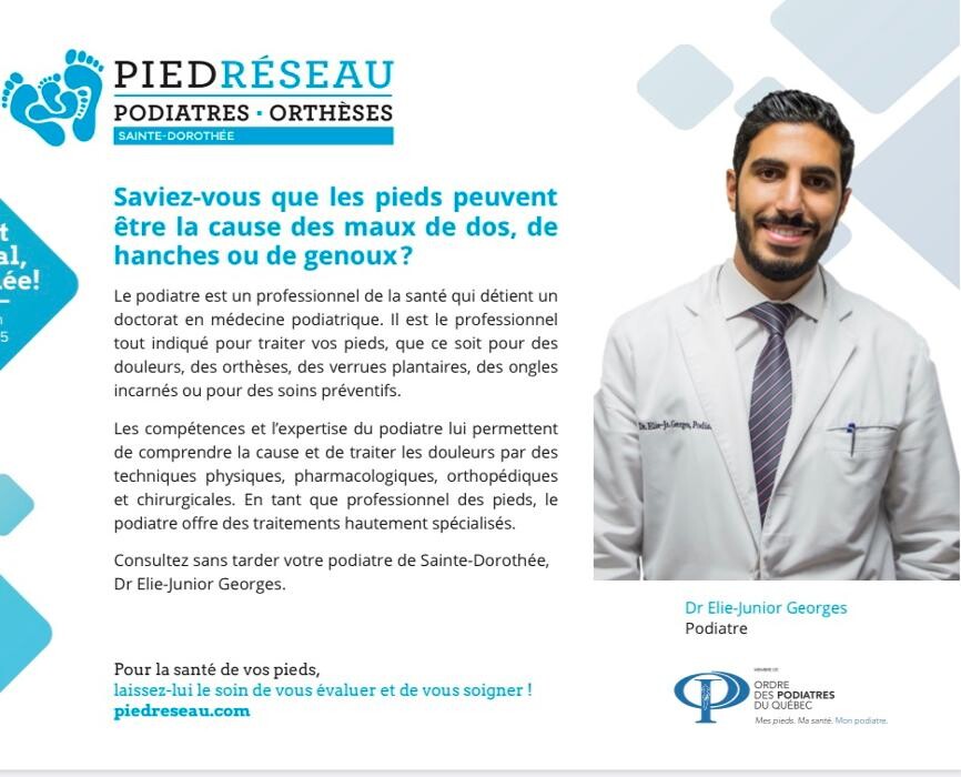 Images PiedRéseau Sainte-Dorothée - Podiatres et orthèses