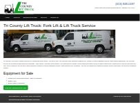 Website Screenshot Tri County Lift Truck