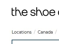 Website Screenshot The Shoe Company
