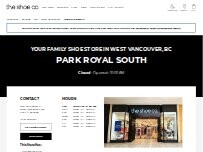 Website Screenshot The Shoe Company