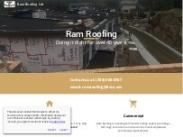 Website Screenshot Ram Roofing Ltd.