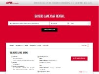 Website Screenshot Avis Car Rental