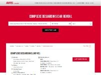 Website Screenshot Avis Car Rental