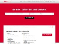 Website Screenshot Avis Car Rental