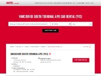 Website Screenshot Avis Car Rental