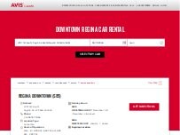 Website Screenshot Avis Car Rental