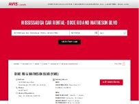 Website Screenshot Avis Car Rental