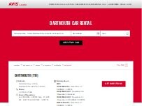 Website Screenshot Avis Car Rental