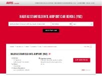 Website Screenshot Avis Car Rental