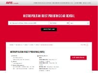 Website Screenshot Avis Car Rental
