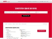 Website Screenshot Avis Car Rental