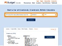 Website Screenshot Budget Car Rental