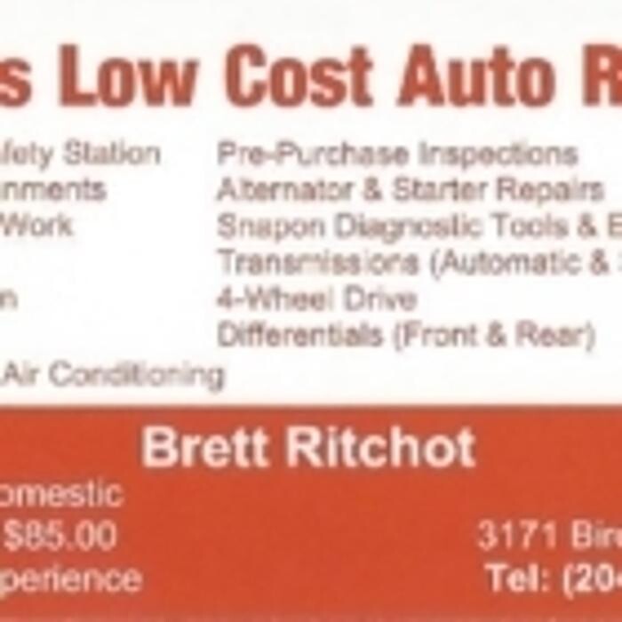 Images Brett's Low Cost Auto Repair