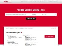 Website Screenshot Avis Car Rental