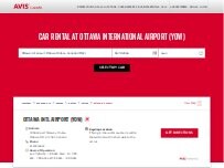 Website Screenshot Avis Car Rental