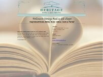 Website Screenshot Heritage Book & Gift Shoppe